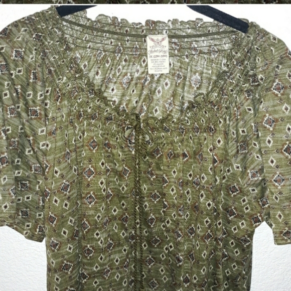 (FADED GLORY) BLOUSE 3 COLORS - Picture 2 of 3